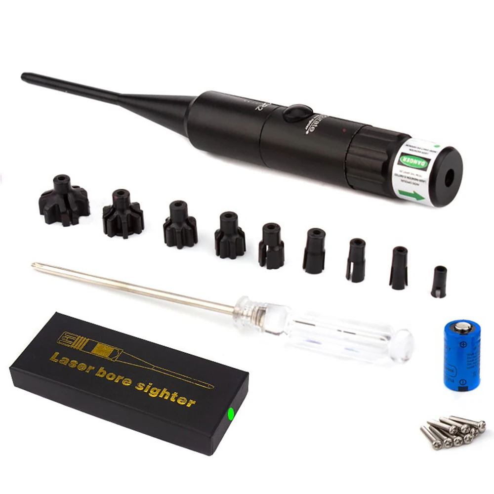 MidTen Green Laser bore Sight 9mm Green Laser Boresighter with 4 Sets