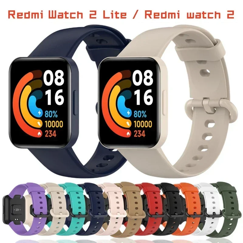 Sport Wristband Fitness Bracelet Replacement Accessories Strap For Xiaomi Mi Watch 2 Lite sport Silicone SmartWatch Replacement silicone wrist strap fitness tracker strap silicone watch strap silicone watch band watch strap smart bracelet strap