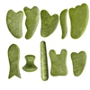 Natural Green Xiuyu Jade Gua Sha Board Set Gouache Scraper For Body SPA Acupuncture Acupoint Facial Lifting Scraping Massager 4