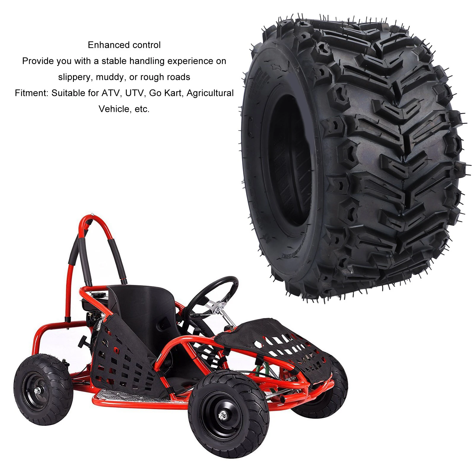 16x8-7 Vacuum Tires Are Suitable for Atv, Utv, Kart, Agricultural Vehicles, Etc