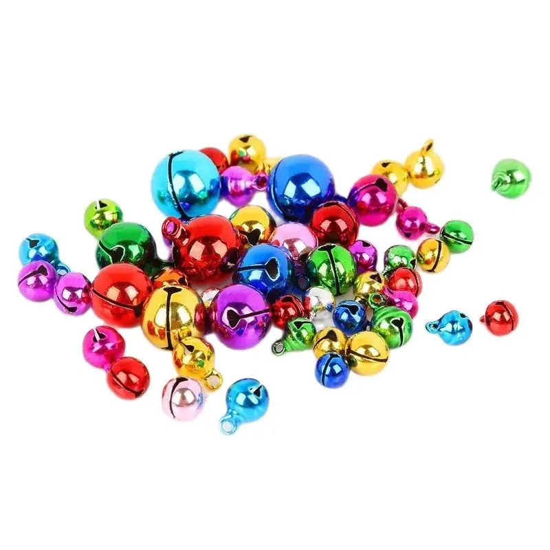 

6mm 8mm 10mm 12mm 14mm 16mm 18mm 20mm 25mm Quality Copper Bells Christmas Santa Round Bell DIY Pendants Crafts Party Decoration