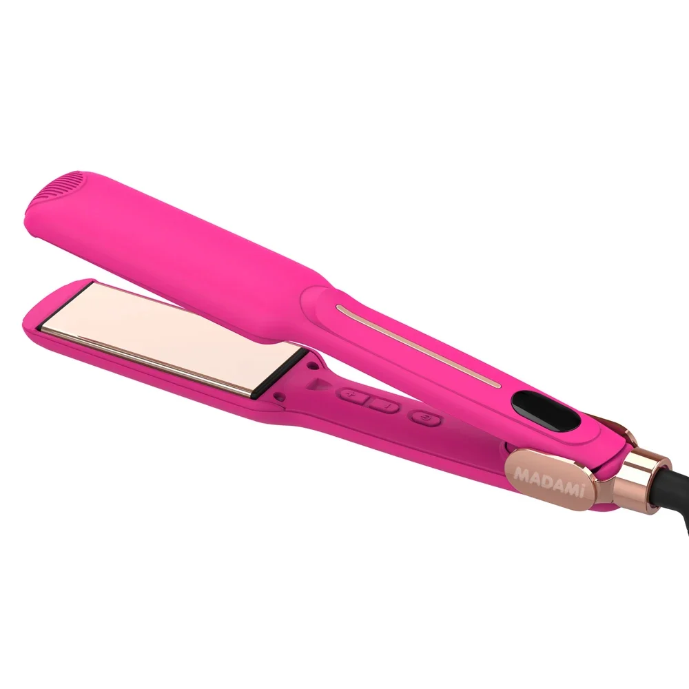 Infrared Hair Straightener Curler Titanium Plate Fast Heating Flat Iron 230℃ / 450°F Professional Salon Styling Tool 110V-240V 6