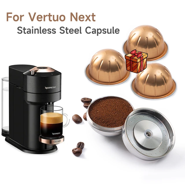 Reusable Coffee Capsule For Vertuo Next Coffee Maker Machine Stainless