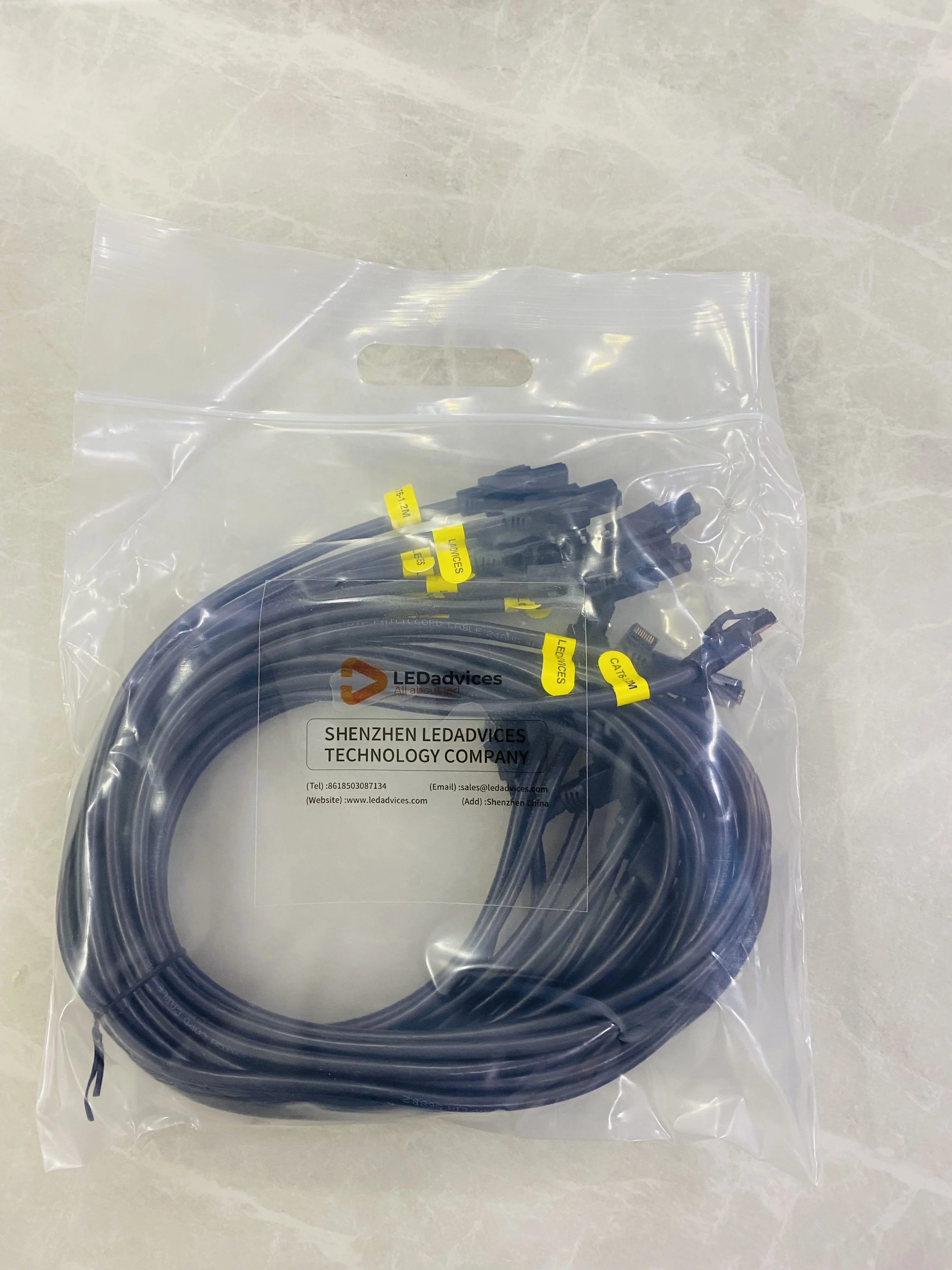 10Pcs 1.2m 24AWG Ultra Soft CAT6 Gigabit Oxygen-free Copper Engineering Ethernet Cables For Rental LED Screen Display TV