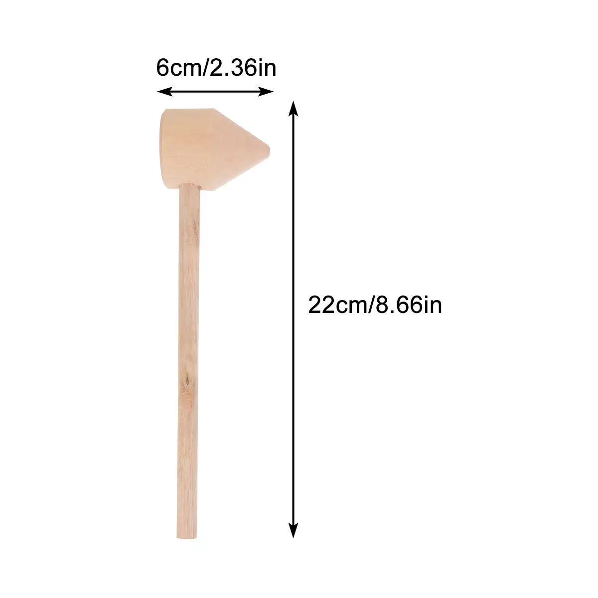 어린이를위한 5Pcs 나무 망치 미니 망치 작은 망치 교육용 손 눈 협응성 손재주 개발 안전 광택 처리