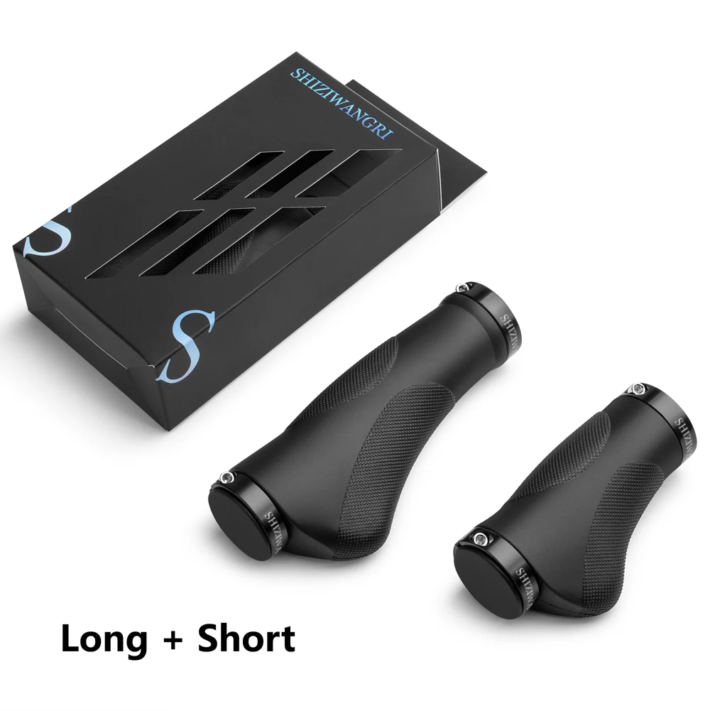 SHIZIWANGRI Fahrradlenker, ergonomische Griffe, TPR-Gummi, bequem für Fahrräder mit variabler Geschwindigkeit, Radfahren, Lenkerabdeckung – Detail 12