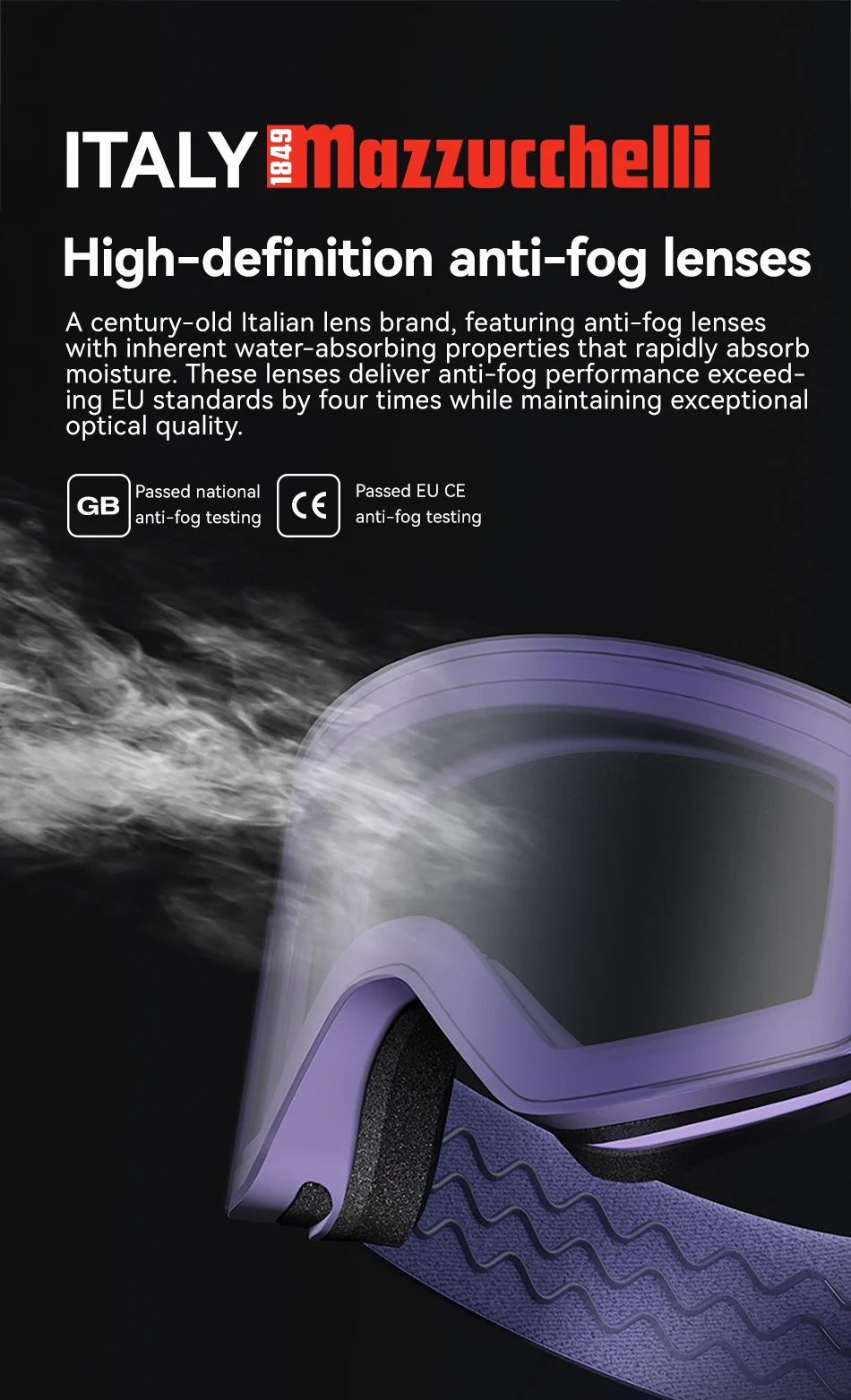 COPOZZ X-edge Serie Männer Frauen Doppelschichten Antibeschlag Skibrille Schneemobilbrille Schnee Snowboardbrille mit magnetischen Gläsern – Detail 7