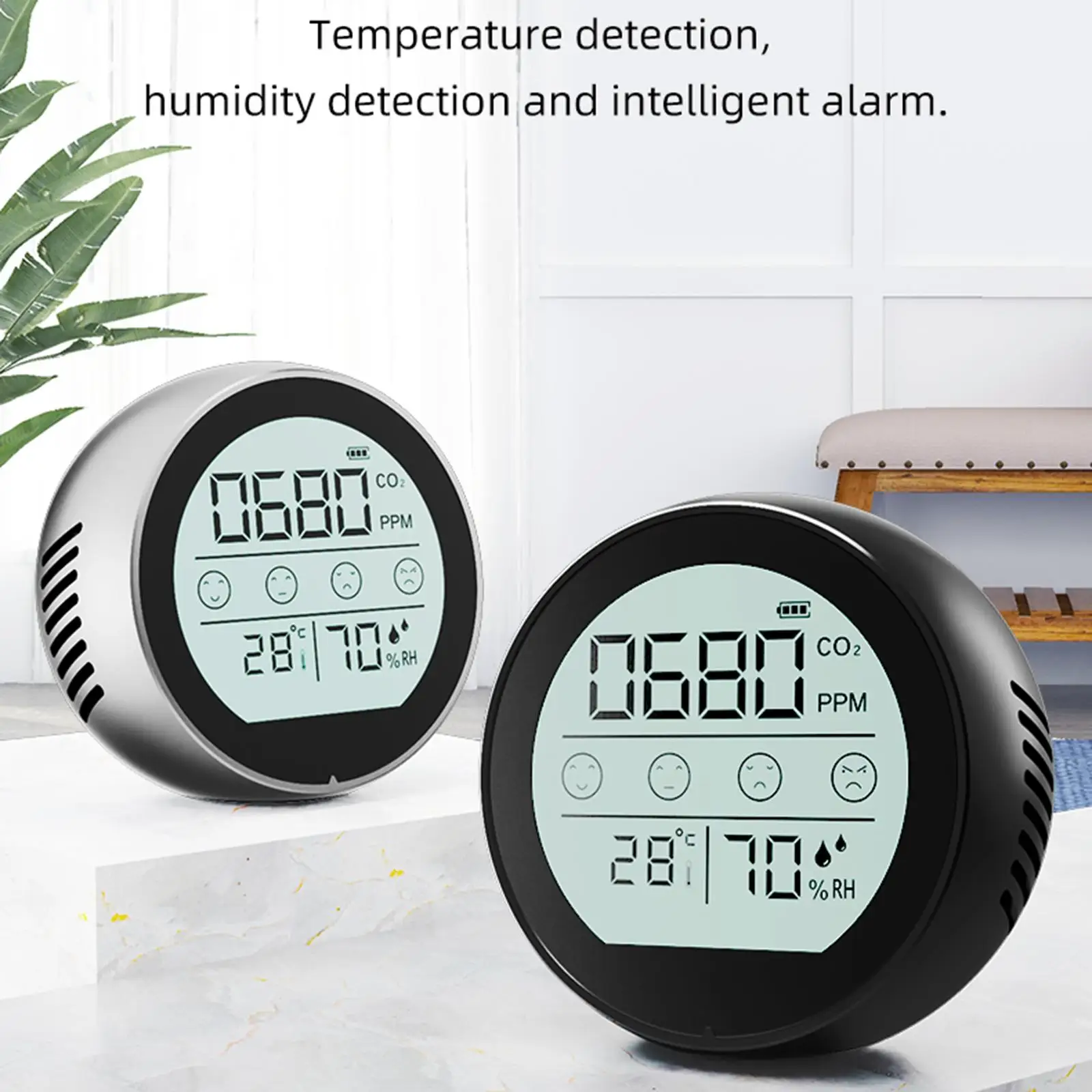 CO2 Meter Temperature Humidity Monitor Fast Measurement Meter for Warehouse