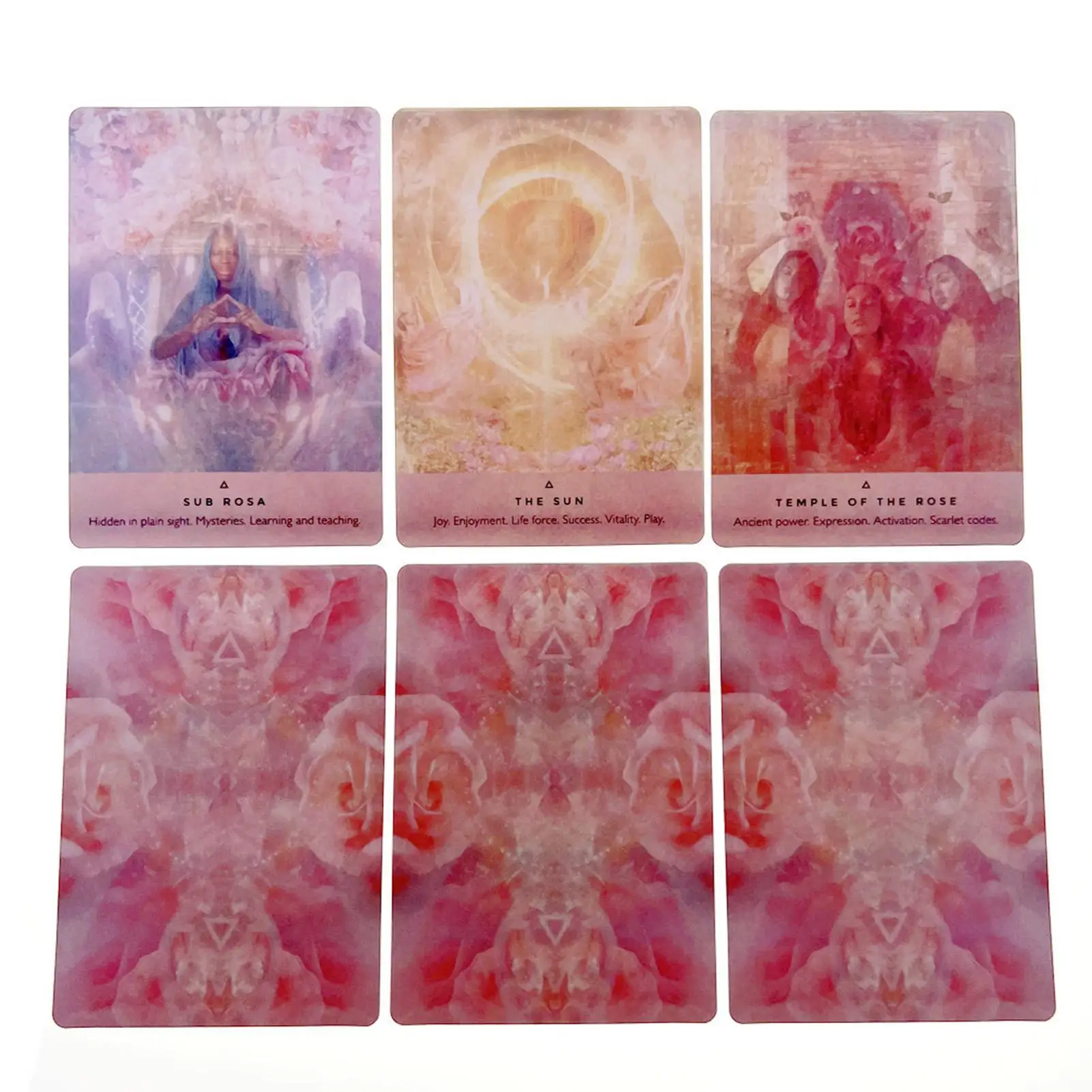 44-Card Deck The Rose Oracle Cards Dreamy Romantic Beautiful Design Pattern For Friends Holiday Gift Board Game Child Toys 4
