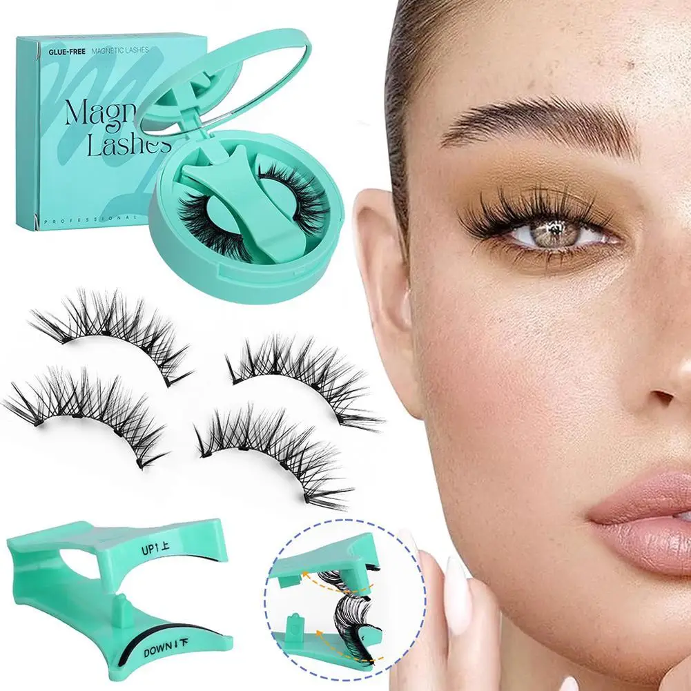 Magnetisches falsches Wimpern-Set, wiederverwendbar, 3D-kleberfrei, wasserdicht, natürliche falsche Wimpern mit reisefreundlichem Applikator – Detail 20