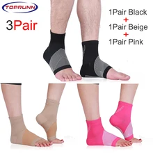 

TopRunn 3Pair(6Pcs) Ankle Sports Ankle Socks Running Riding Dance Ankle Anti-sprain Ankle Strap Protector Ankle Sleeve