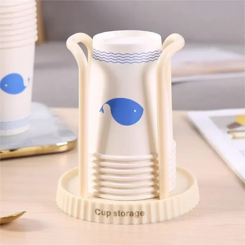 1PC Simple Style Disposable Cup Storage Shelf Paper Cup Storage Shelf Water Display Organization Supply Home Supplies