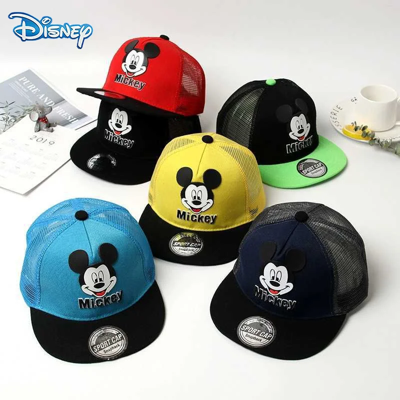Disney Mickey Mouse Kids Baseball Caps Official Cartoon Anime Cute