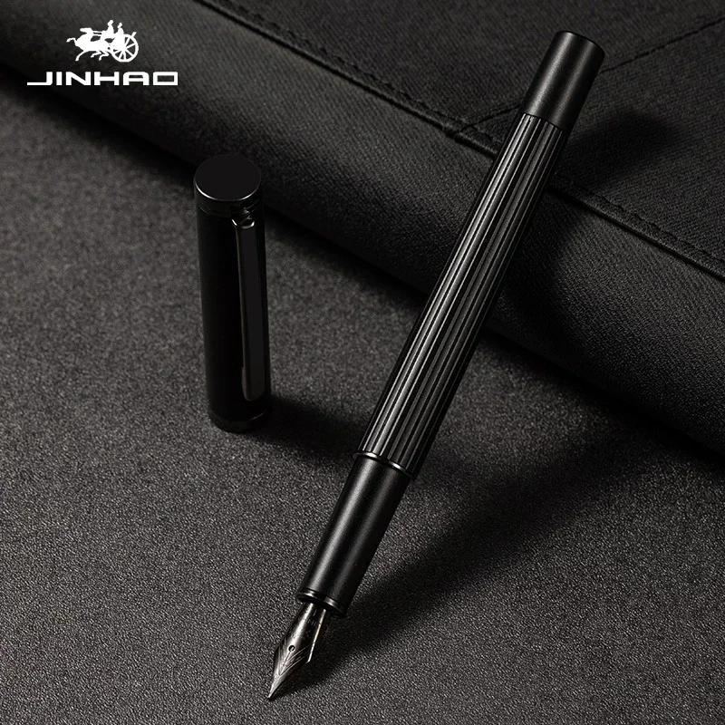 JINHAO 88 Metal Fountain Pen F/EF Nib Blue/Red/Black Color Writing Pens Business Office School Supplies Stationery PK 82 fountain pen metal pen