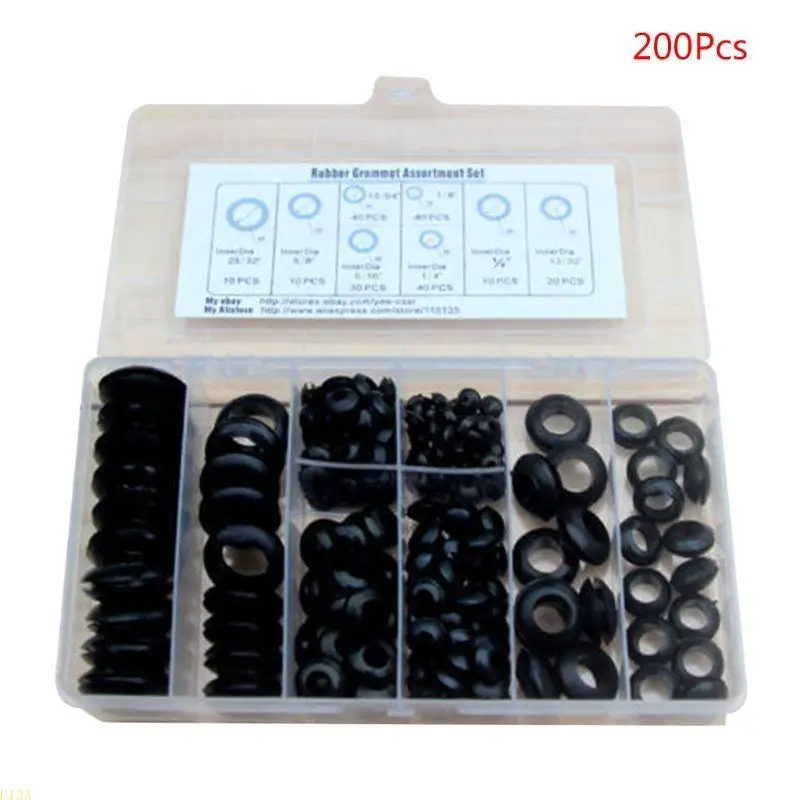 U13A 200pcs Round Gummi -Junggesellschaften für Automobile, Klavierreparatur, Sanitär – Detail 1