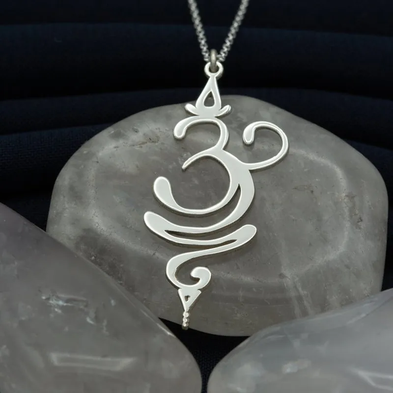 Breathe Gold-color Necklace Simple Smooth Spiritual Yoga Symbol Handmade Minimalist Necklace Thanksgiving Day Jewelry Gifts 3
