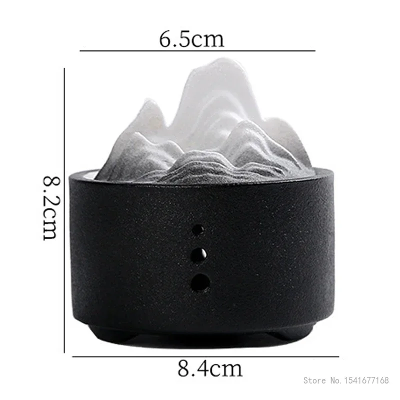 Creative Mountain Shape Aromatherapy Furnace, Home Indoor Incense Burner Zen Tea Ceremony Desktop Decoration Incense Burner, 1Pc