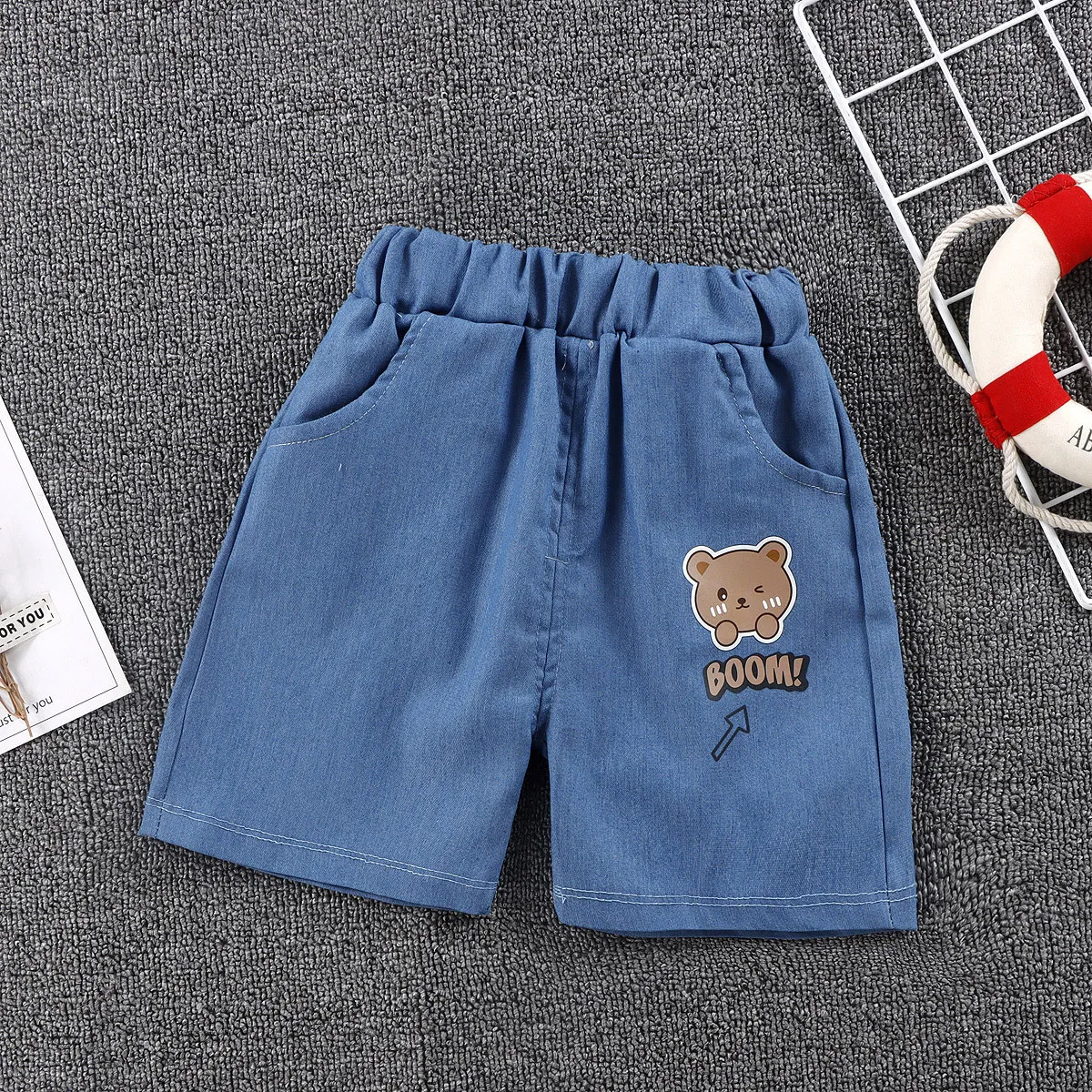 Newborn Baby Denim Shorts for Boy Casual Solid Baby Kids Shorts Pants