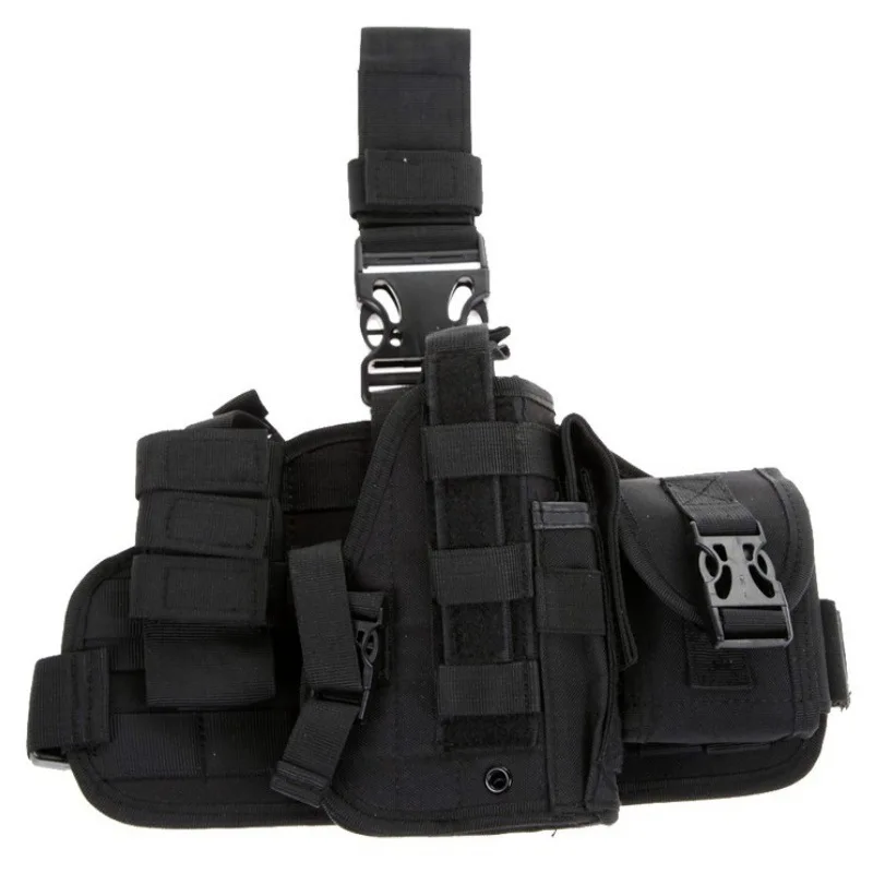 Outdoor Tactical Leg Cover Waist Bag CS Quick Leg Kit Gun Holster Waist Hanging Bag Portable Leggings Tool Kit