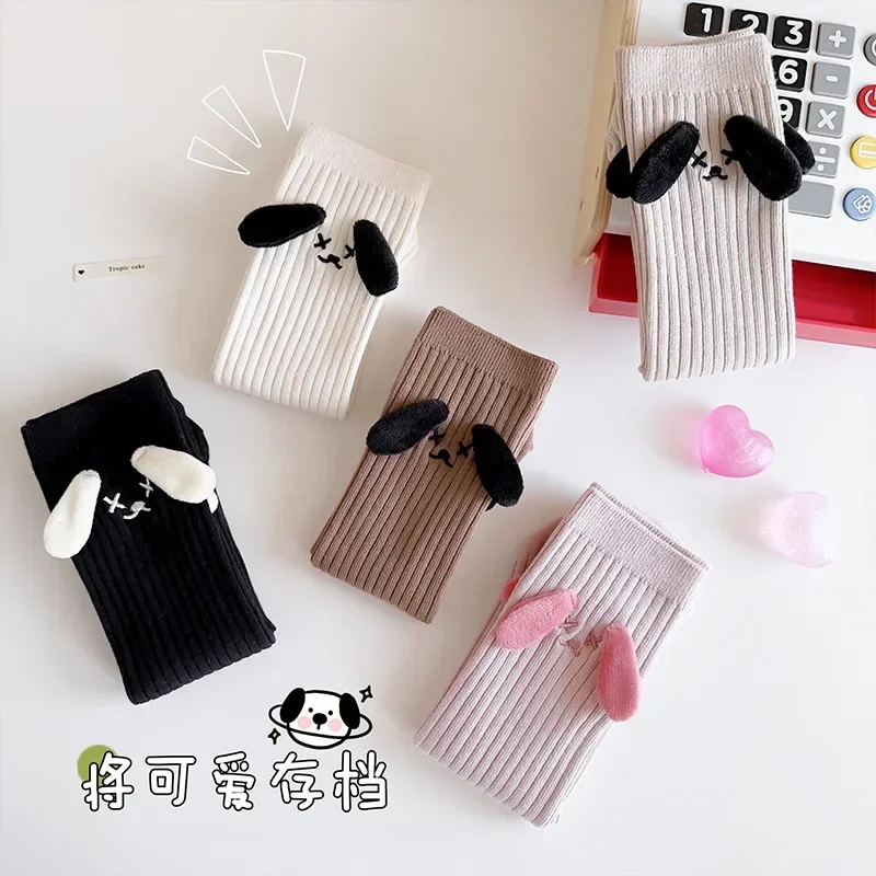 Children Baby Girls Knee High Long Socks Cotton Cute 3D Dog Ear Socks Kid Spring Clothing for Boy Girl Toddler Cartoon Stockings