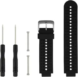Premium Replacement Band for Garmin Watch - Stylish Strap Wristband Accessories (Black Black)