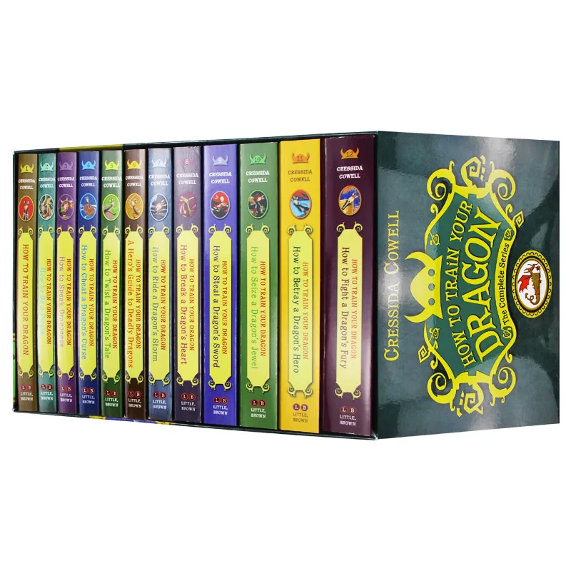 

How To Train Your Dragon The Complete Series Dragon Taming Master Volume 1-12 Complete Set English Original Edition