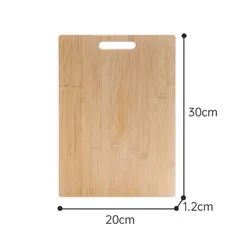 Eco - Friendly Bamboo Double - Sided Durable Wooden Cutting Board - Portable and Versatile for Chopping and Picnic Use (30 - 20 - 1.2cm)