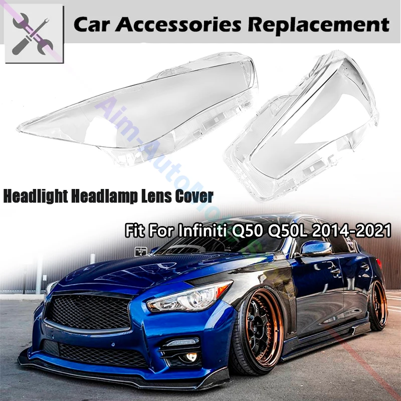 Rhyming Car Front Headlight Cover Clear Lens Headlamp Shade Replacement