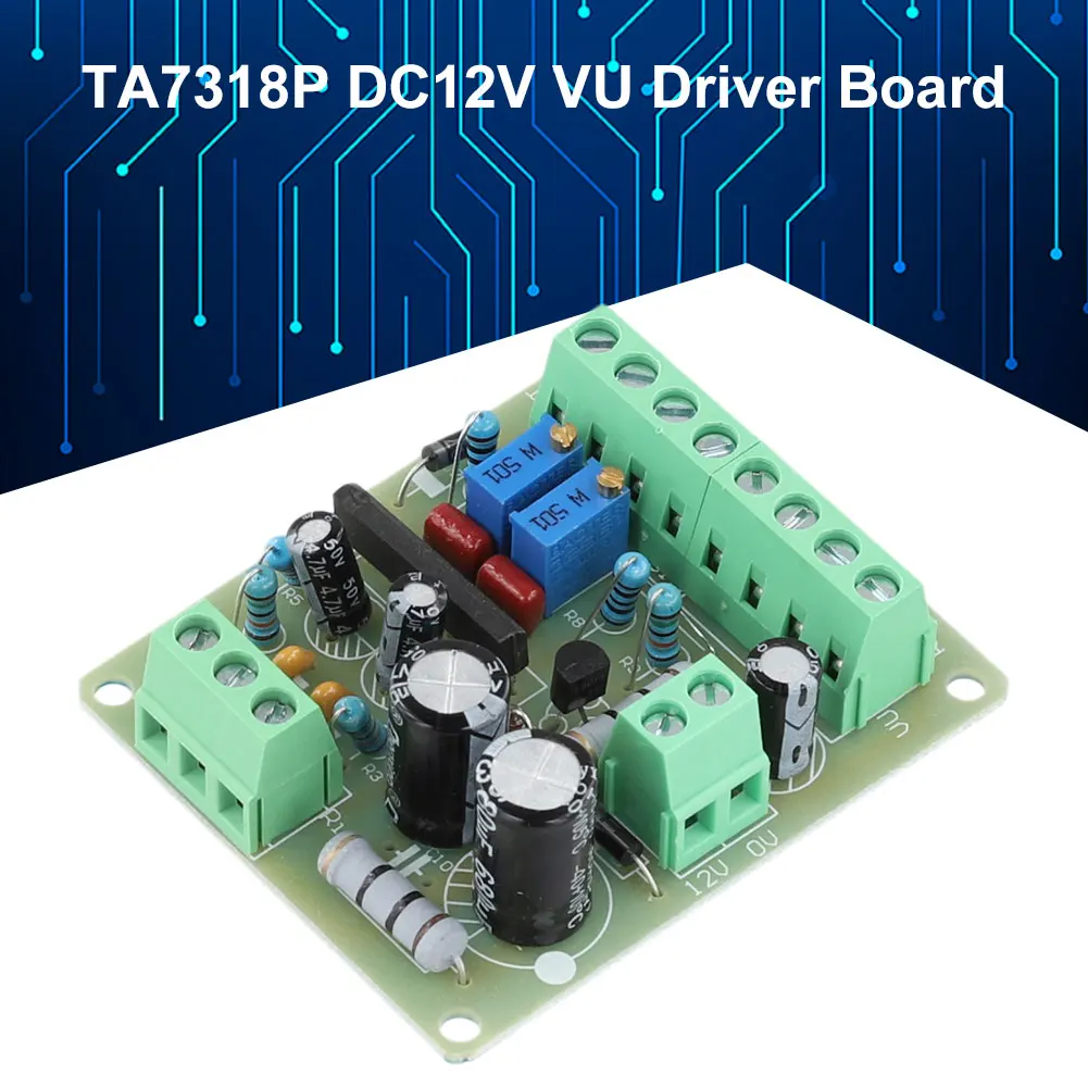 TA7318P HiFi VU 레벨 계량기 드라이버 보드, DC 12V VU 계량기 드라이버 PCB 보드, 오디오 프리앰프 증폭기용 스테레오 모듈