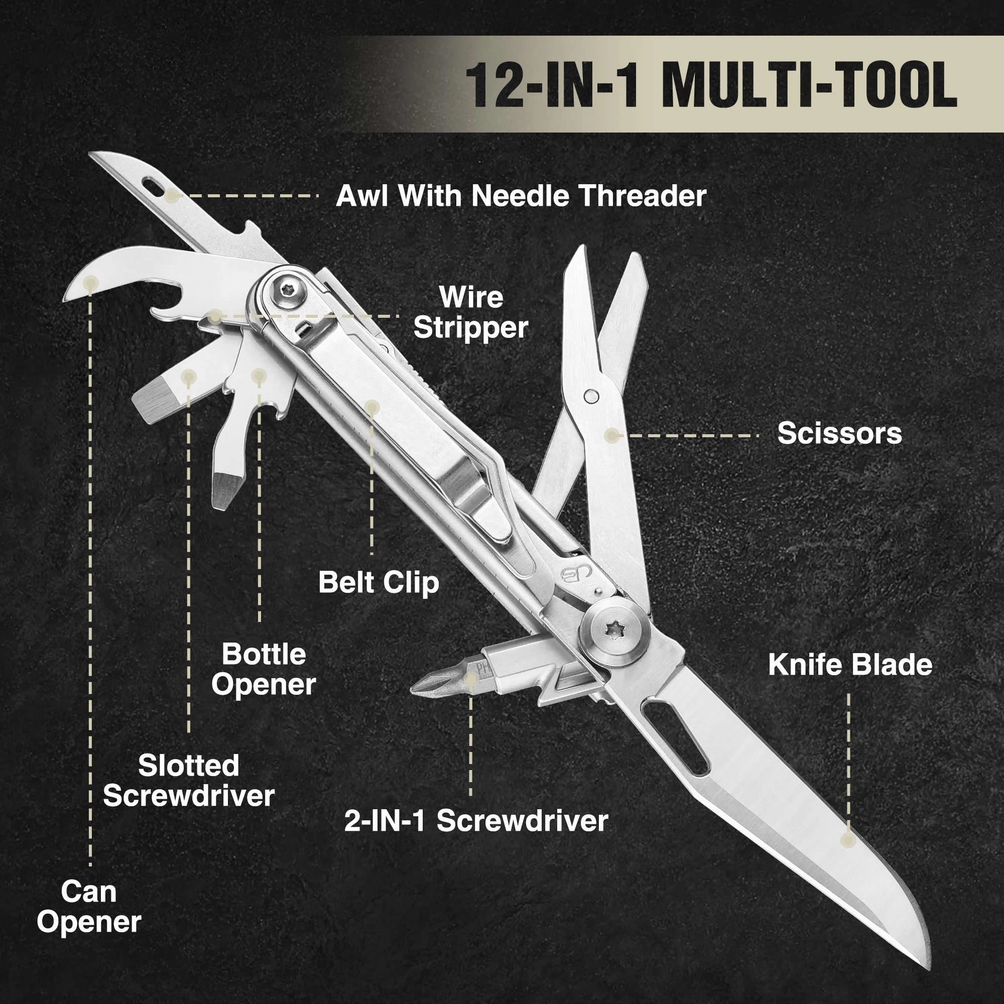 SWISS TECH 11 in 1 Folding Multi Knife, Outdoor Pocket Mini Portable Knife,  Multitool Knife Portable Folding Knife,Camping - AliExpress