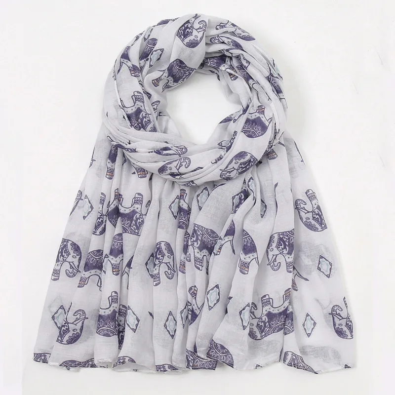 Supply European and American Style Skull Printing Large Size Silk Scarf Sunscreen Shawl 3