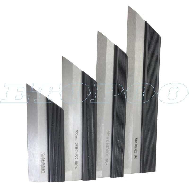 

Grade 0 Steel Blade Instrumentation Plane Measurement Tool DIN 875 Steel Plate Ruler 75/125/175/200/225/300mm Insulated Ruler