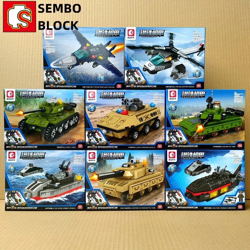 sembo-che-trasforma-i-blocchi-di-costruzione-del-robot-steel-mecha-series-tank-aircraft-model-boy-birthday-gift-assembly-toy-figure-ornament