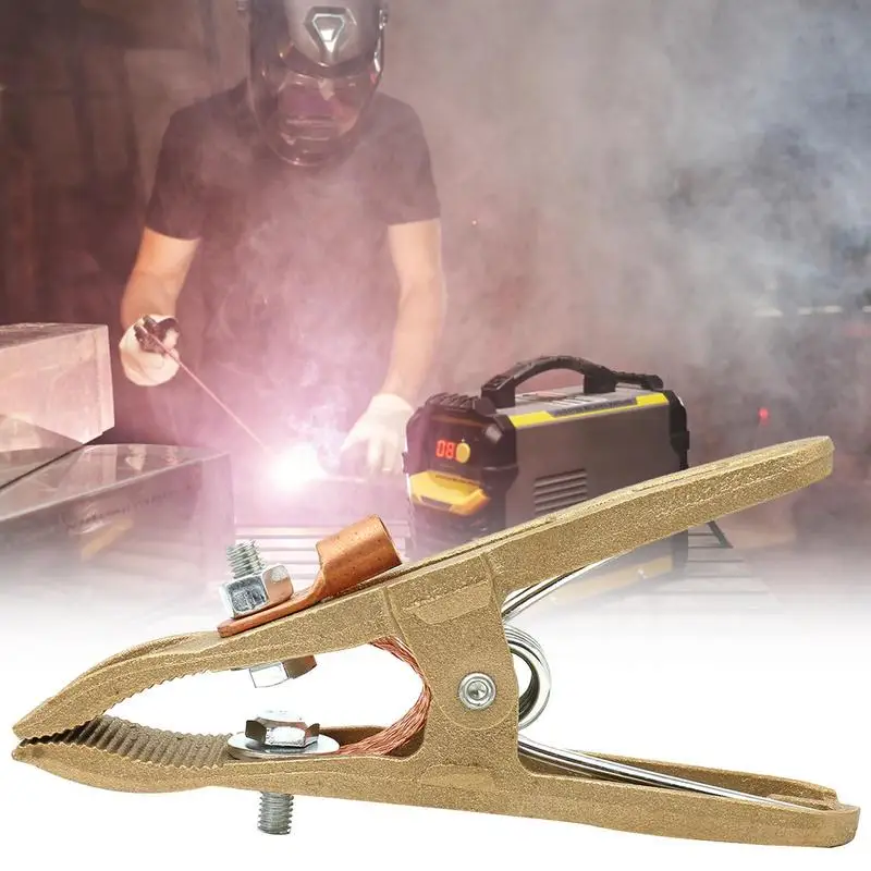 Ground Clamp For Welder A-Shape Cable Gripper 260/300/500A Ground Soldering Earth Clamp Welder Cable Copper Grip Clip For