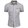 Men's clothing summer short-sleeved Hawaiian ice silk shirt patchwork shirt casual retro vacation outdoor large size clothing