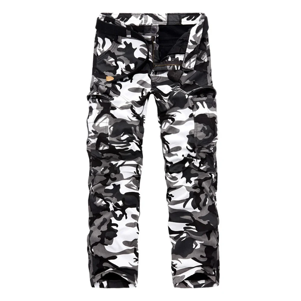 

HoHigh quality men's jeans camouflage hunting pants multi-pocket men's army pants (without belt)