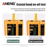 ANENG M469D Cable Lan Tester Network Cable Tester RJ45 RJ11 RJ12 CAT5 UTP LAN Cable Tester Networking Tool Network Repair 4