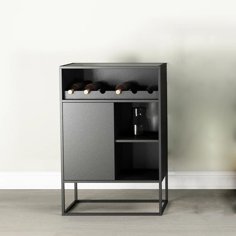 Living Dining Room Half High end wine coffee bar storage display cabinet Kitchen Sideboard Liquor Glass Holder Wine Rack Cabinet