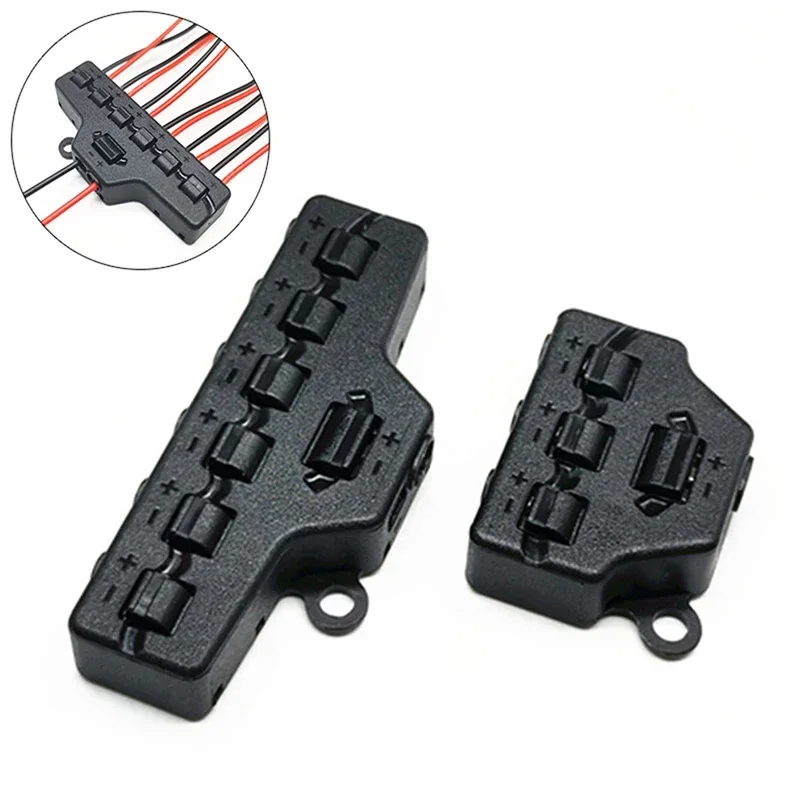 Railway Train Port Sharing Box 3/6 Distribution Port Hub For SMD Led Model Miniature Lighting System DC Lamp Scene Landscape