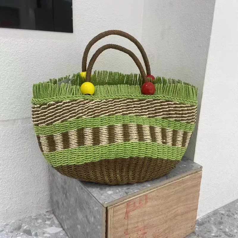 2023 NEW Straw Woven Bags for Women Summer Small Fresh Trend All-match Leisure Handbag Casual Travel Seaside Holiday Beach Bag