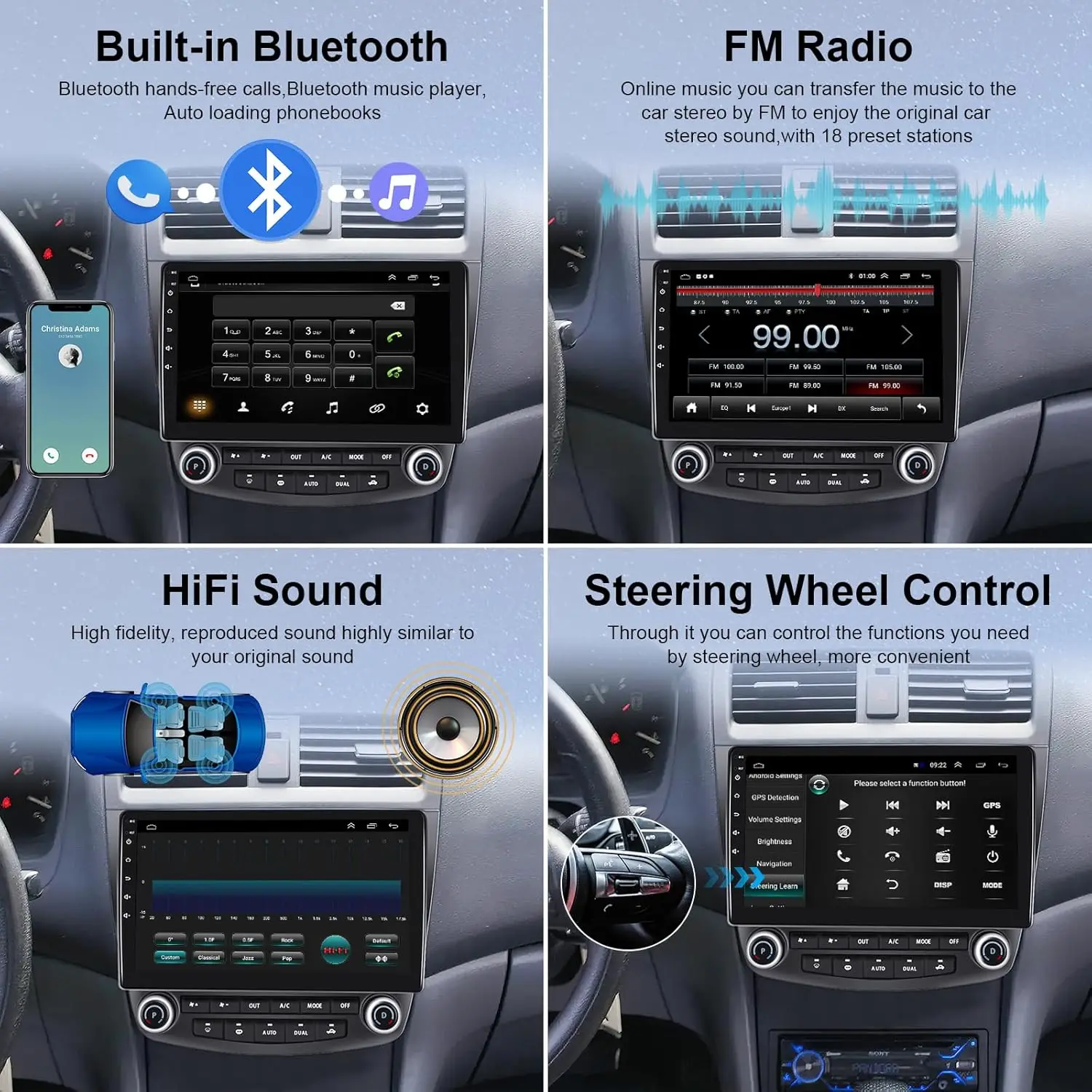 Android Car Stereo Radio Touch Screen GPS