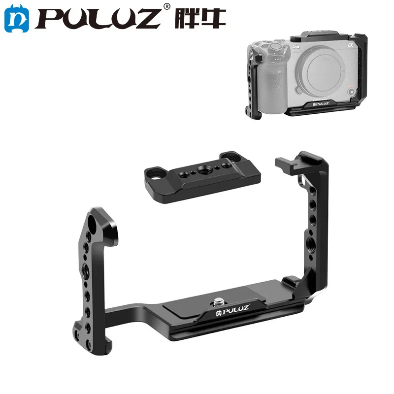 

PULUZ Camera Cage for Sony ILME-FX30 / FX3 Metal Stabilizer Rig with NOTA Slider 1/4 Screws 3/8 Expansion & Arri Position Holes