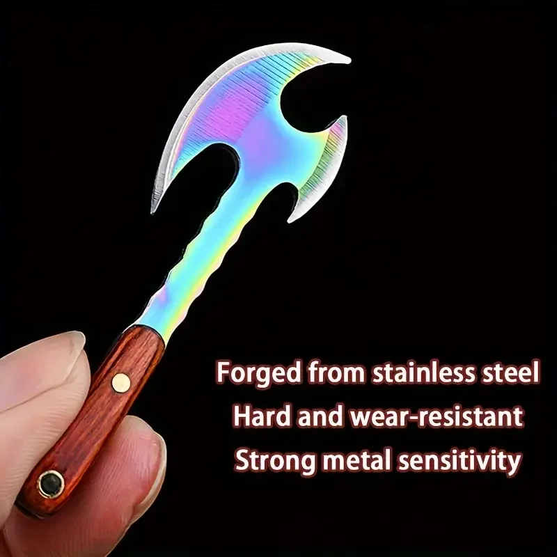 Mini Ax Knife Keychain Parcel Opening Tools, Sharp Mini Pocket Knife, The Best Gift for Family and Friends Camping Outdoor Tool