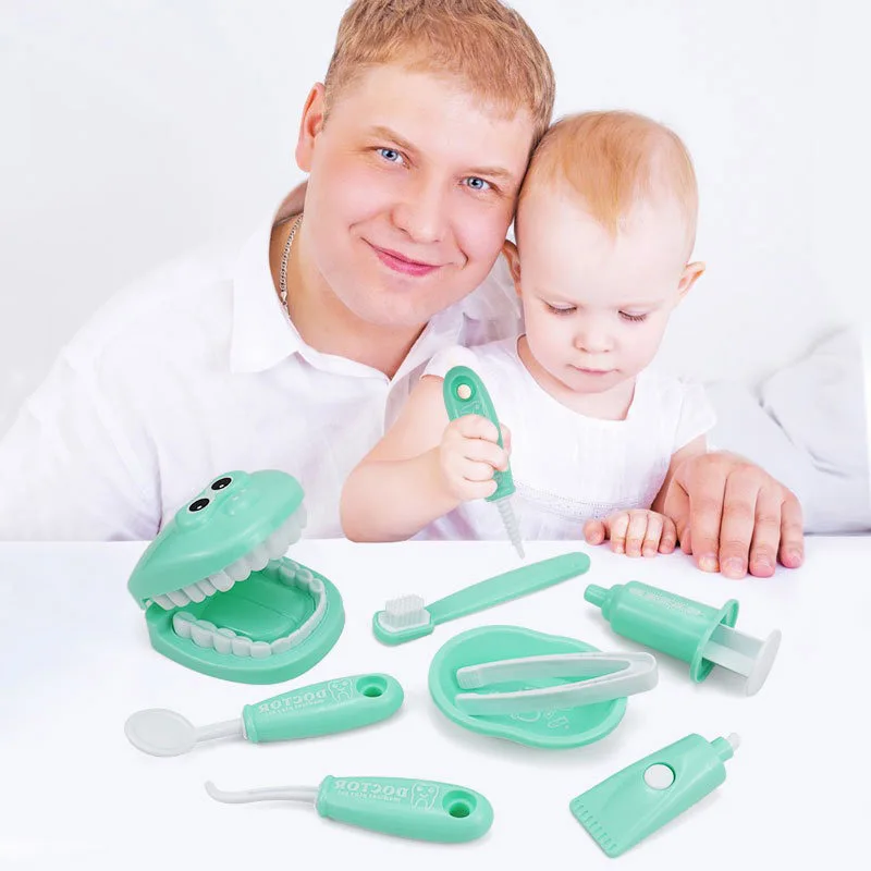 

9pcs/set Montessori Educational Toy for Children Early Learning Doctors Role Play Kids Intelligence Brushing Tooth Teaching Aids