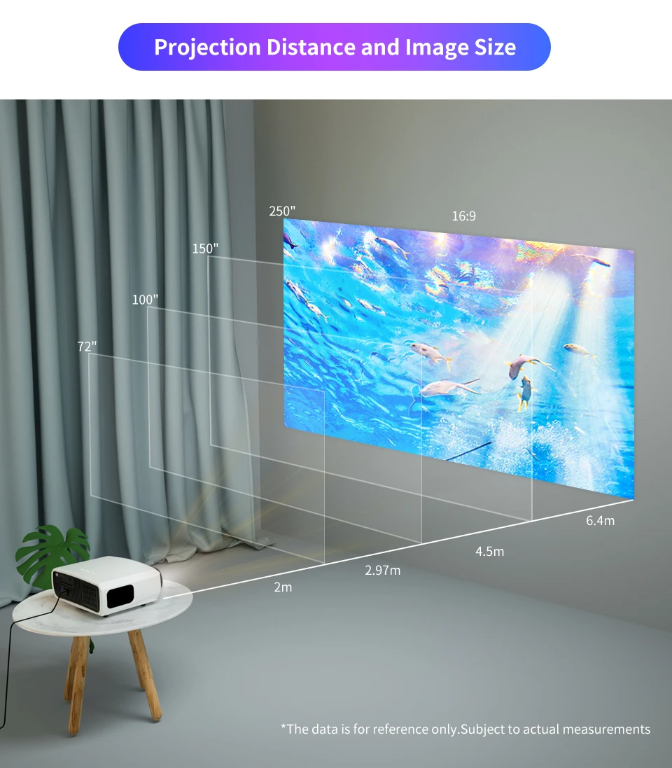 WZATCO C3 Full HD 1080P Projector Android 9.0 WIFI 300inch Big Screen Proyector Home theater Media Video Player Smart Beamer images - 6