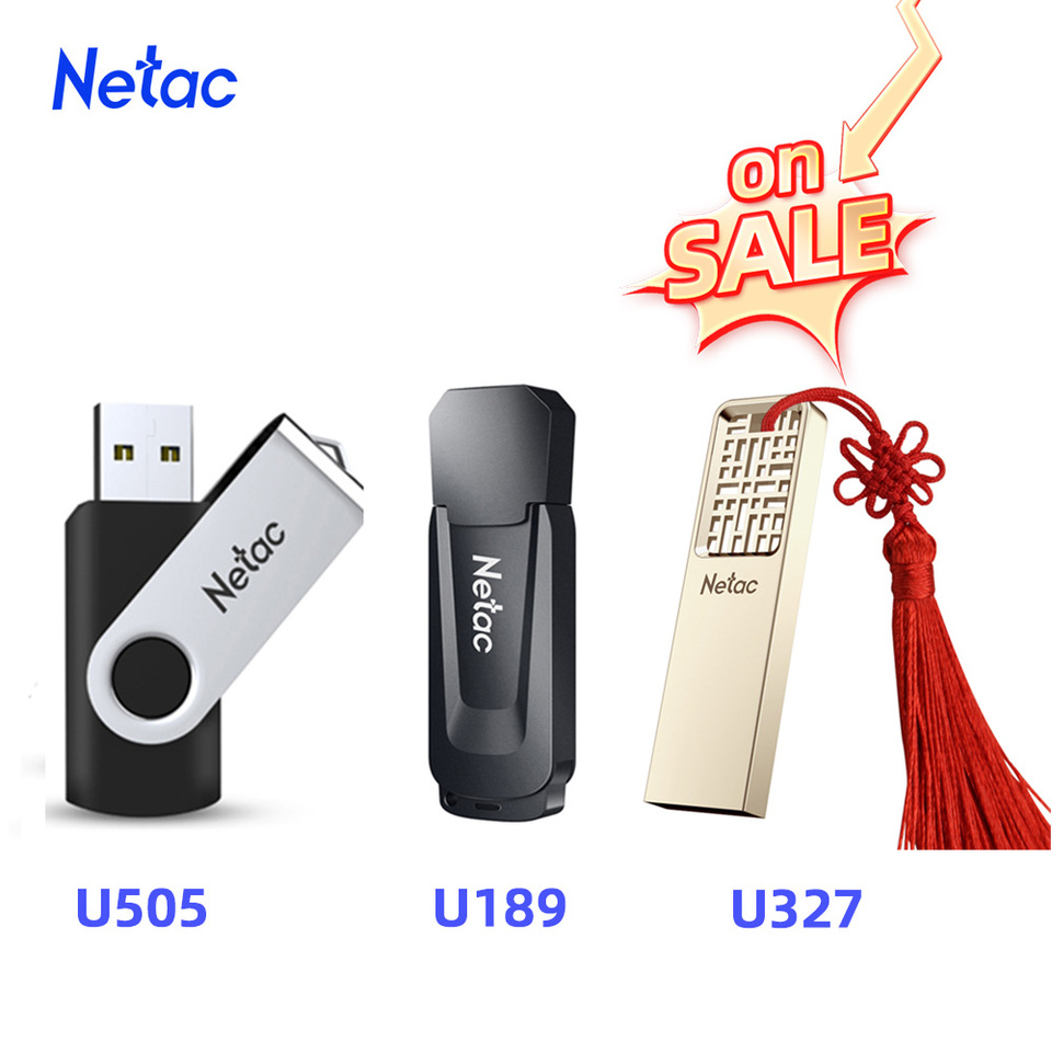 Netac USB Pendrive 8gb 16gb 32gb 64GB 128gb USB3.0 Flash Drive Memory Stick USB2.0 Pen Drive for Desktop Laptop wholesale