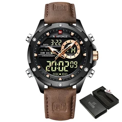 NAVIFORCE Men's Waterproof LED Quartz Sport Watch (BN B With Box)