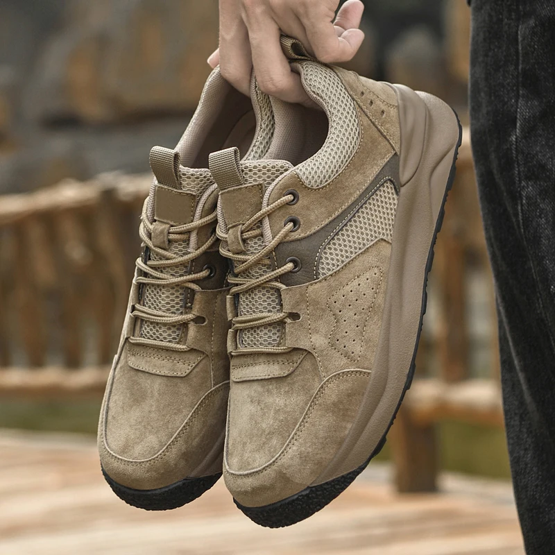 Herren Freizeitschuhe Aus Leder, Leicht Und Atmungsaktiv_voghion.com