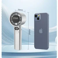 HOMEFISH Portable Handheld Fan USB Rechargeable High-Speed Electric Cooling Fan for Personal Use 3