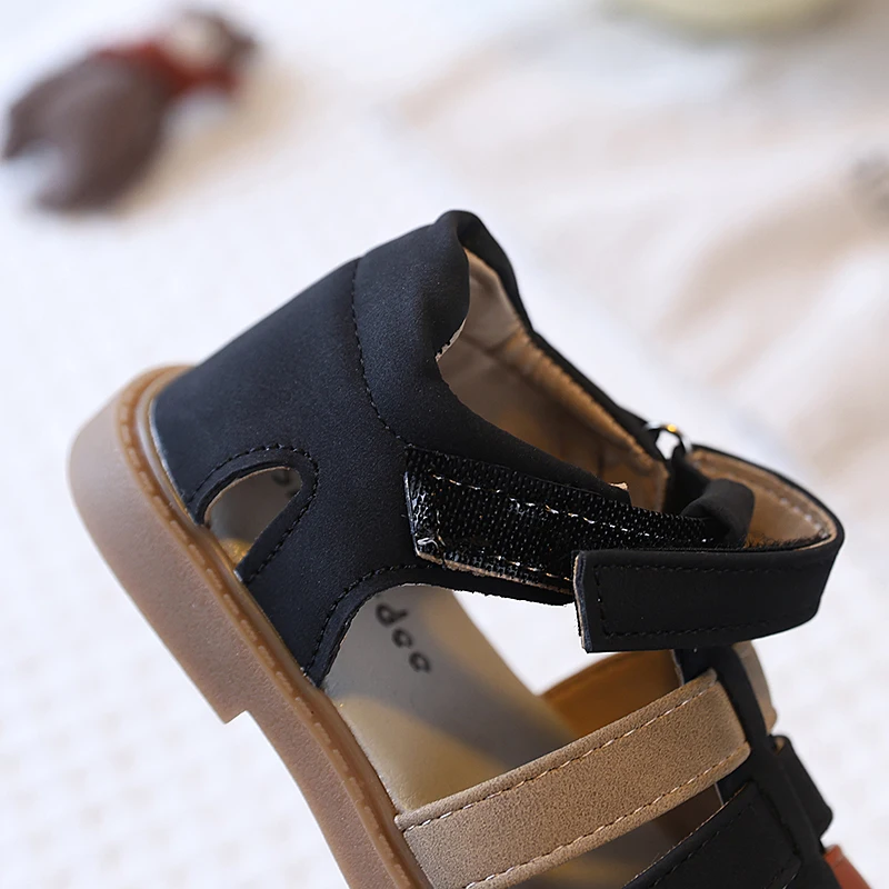 Boys Summer Closed Toe Sandals Anti-Collision Soft Sole Beach Shoes Non-Slip Rubber Bottom Toddler Casual Footwear 21-30 - 5